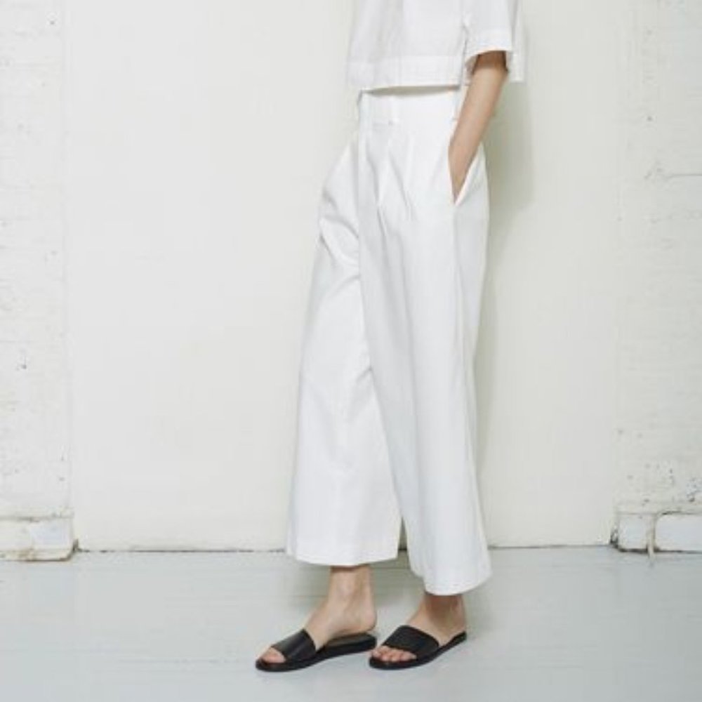 Off white linen pants by Apiece Apart size 6